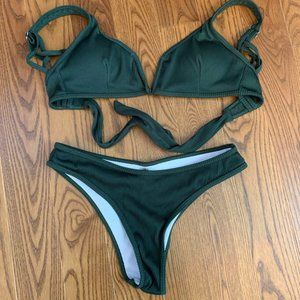 Shein green bikini